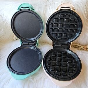 MyMini Waffle and Blue MyMiniGriddle maker
